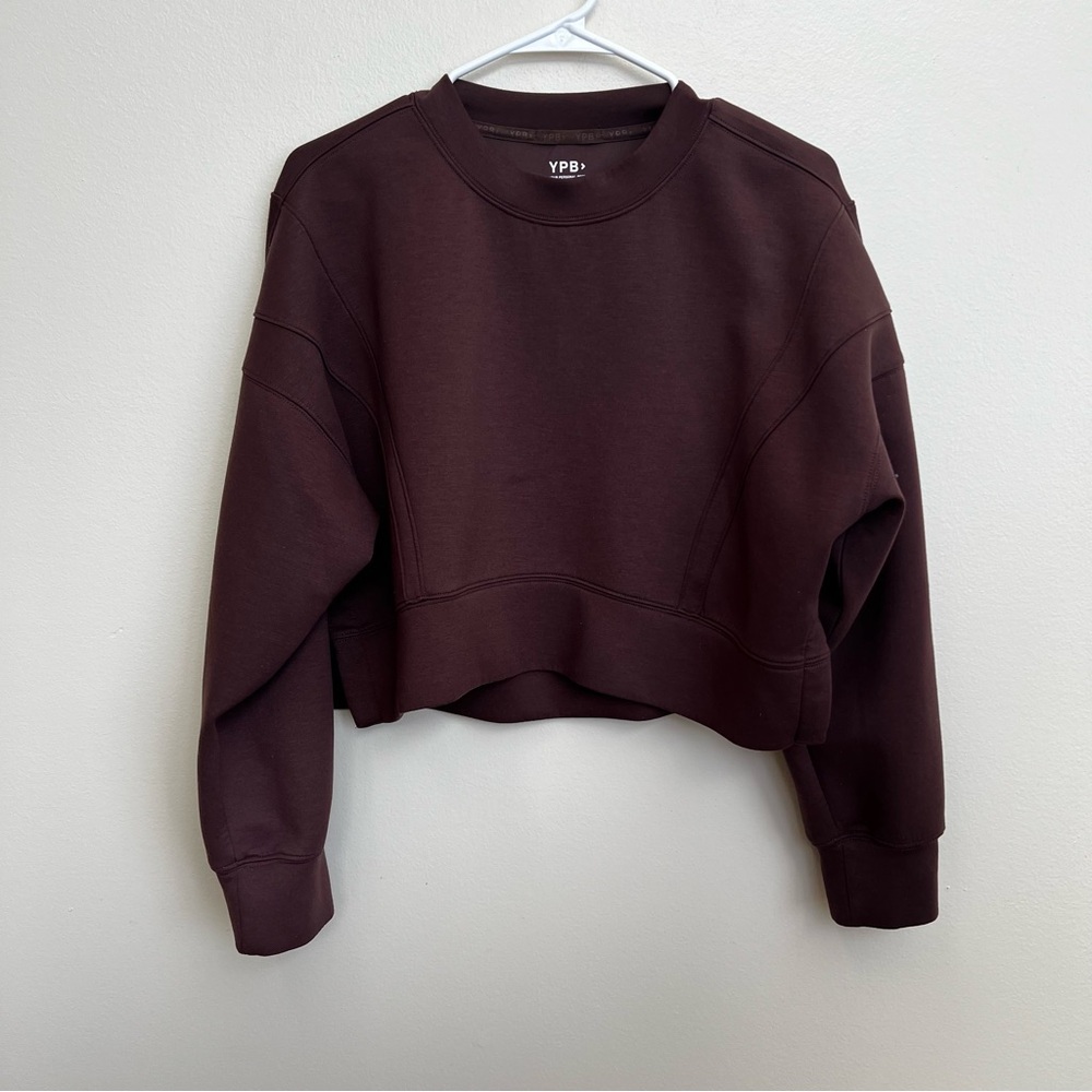 Abercrombie & Fitch YPB neoKNIT Crew Chocolate Brown size Small
